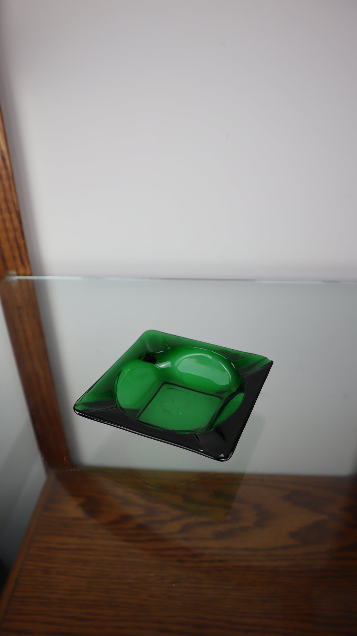 Green Mid Century Ashtray