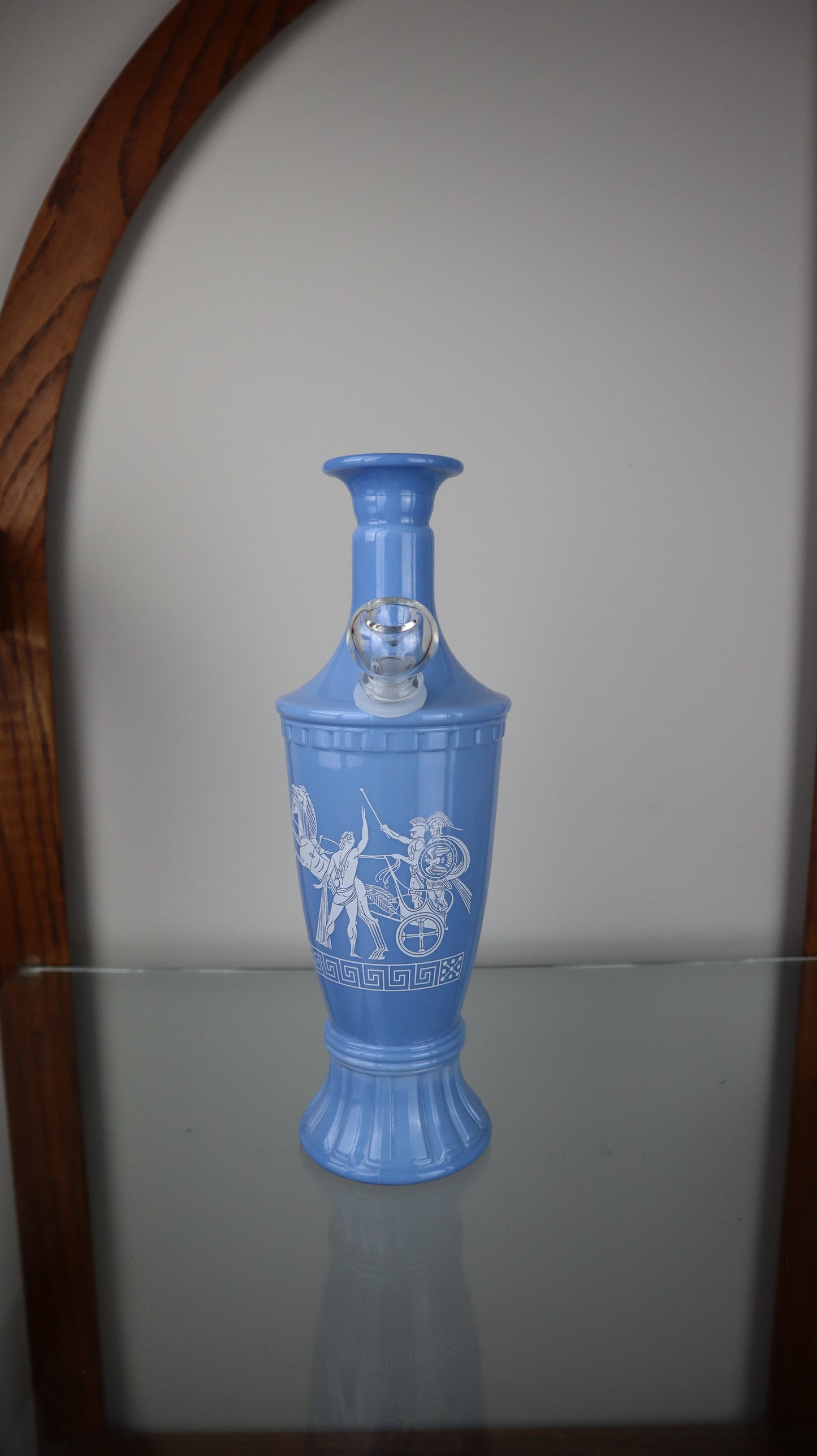 Blue Milk Glass Jim Beam