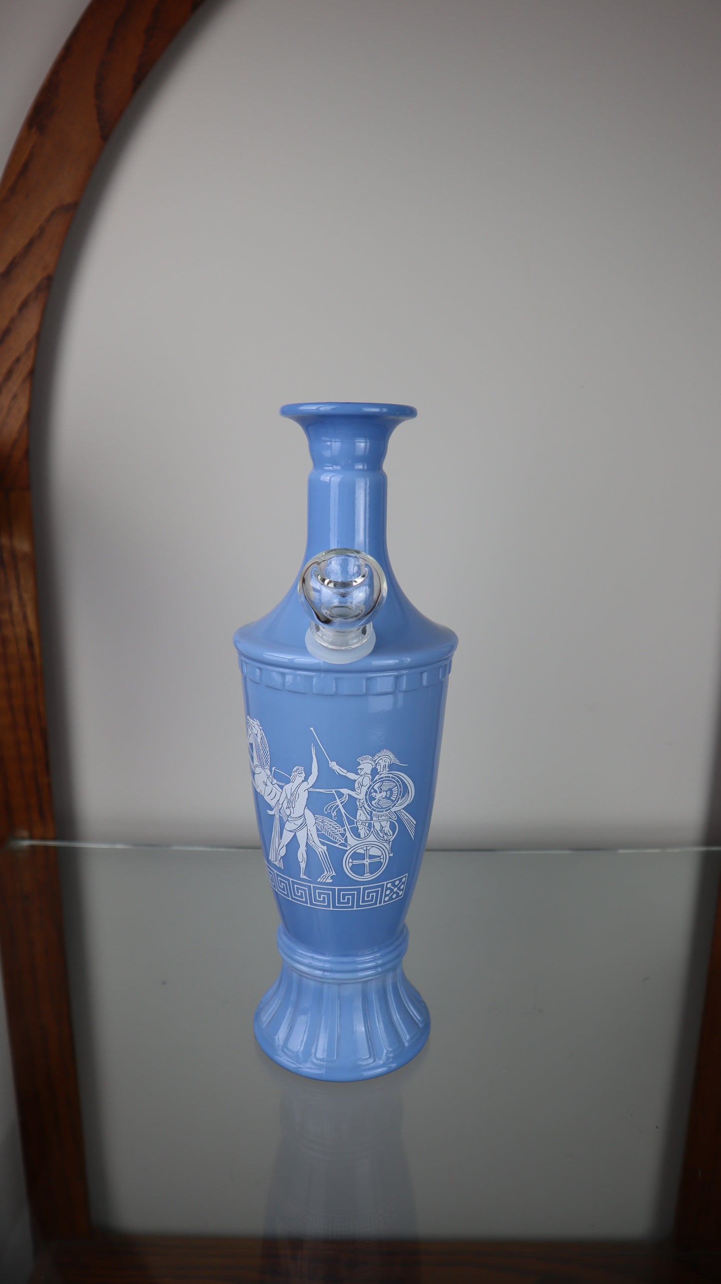 Blue Milk Glass Jim Beam
