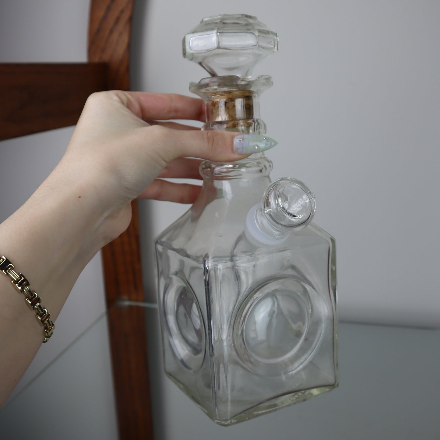 Clear Vintage Box Bong
