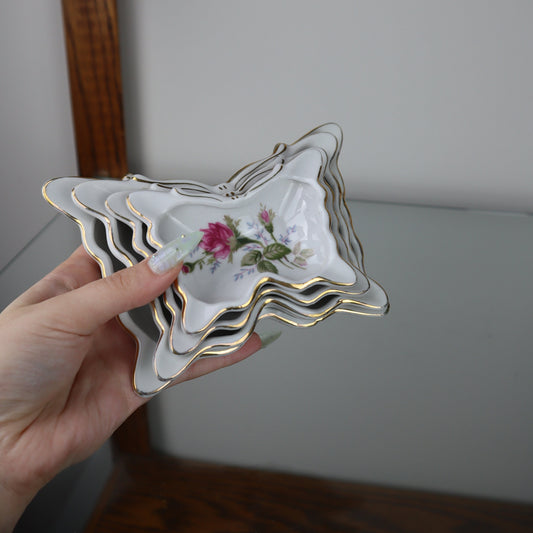 Porcelain Nesting Butterfly Ashtrays