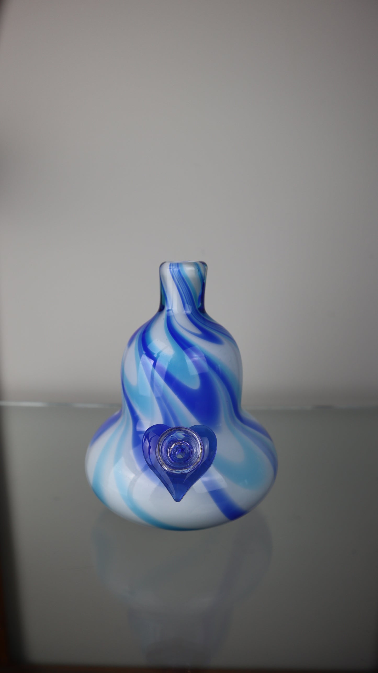 Blue Swirl Blown Piece