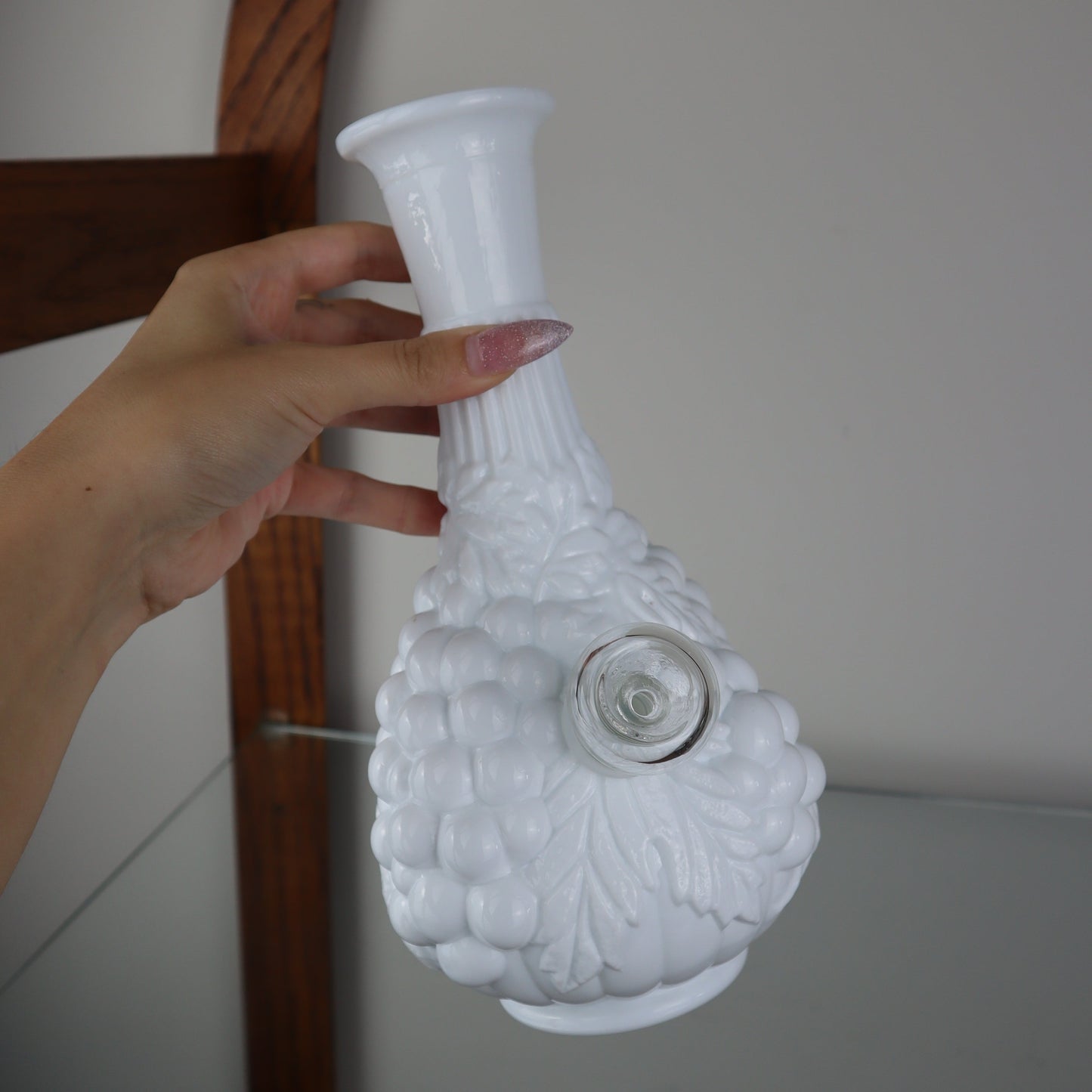 Milk Glass Grape Piece