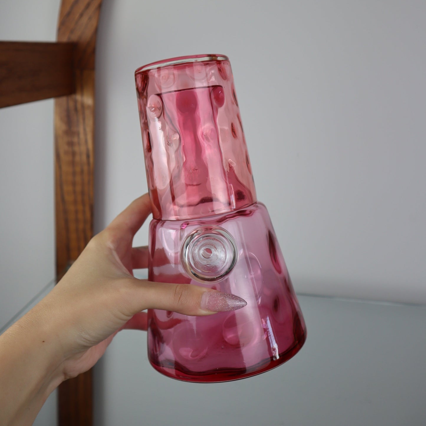 Pink Water Carafe