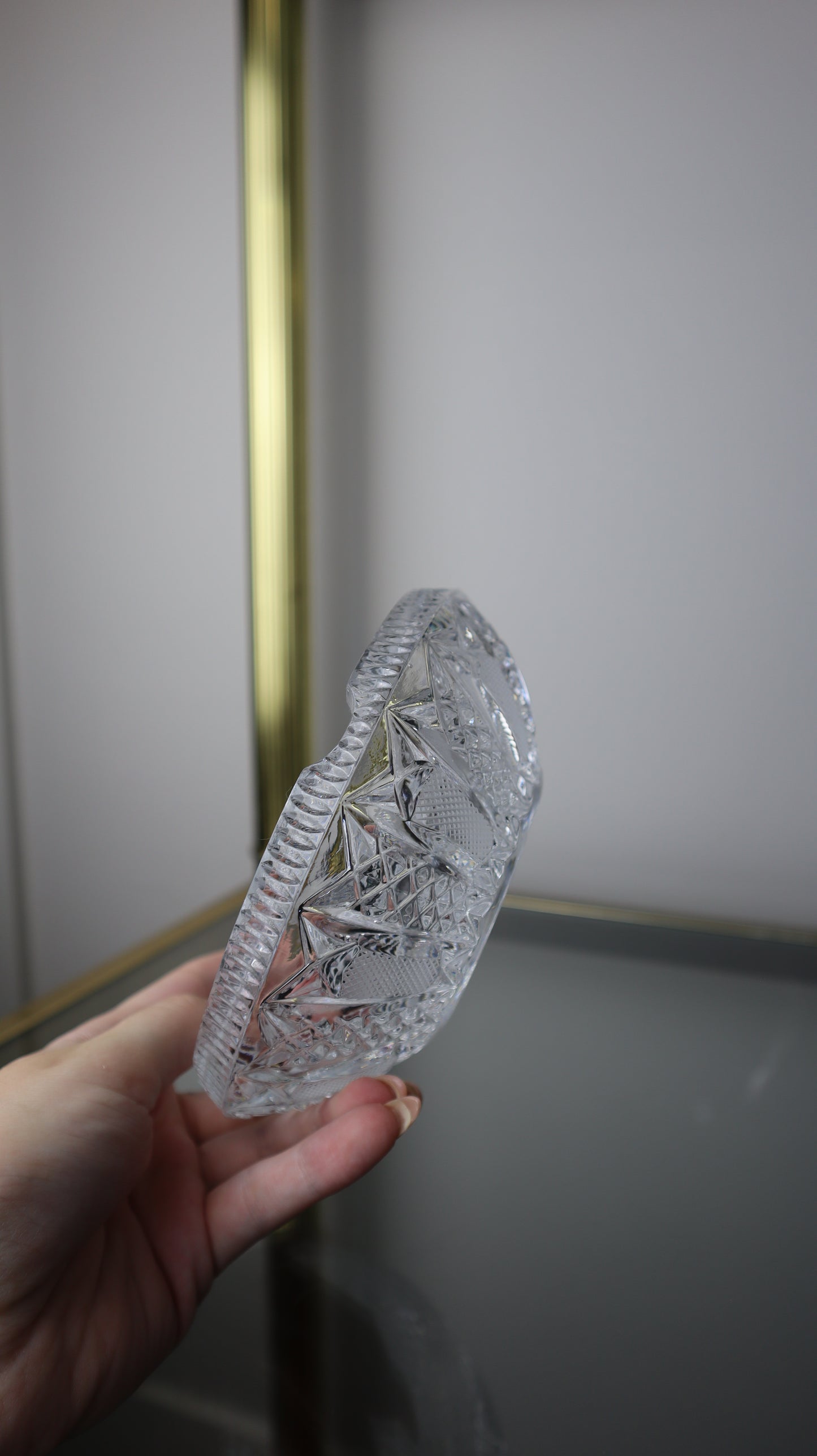 Crystal Czech Ashtray