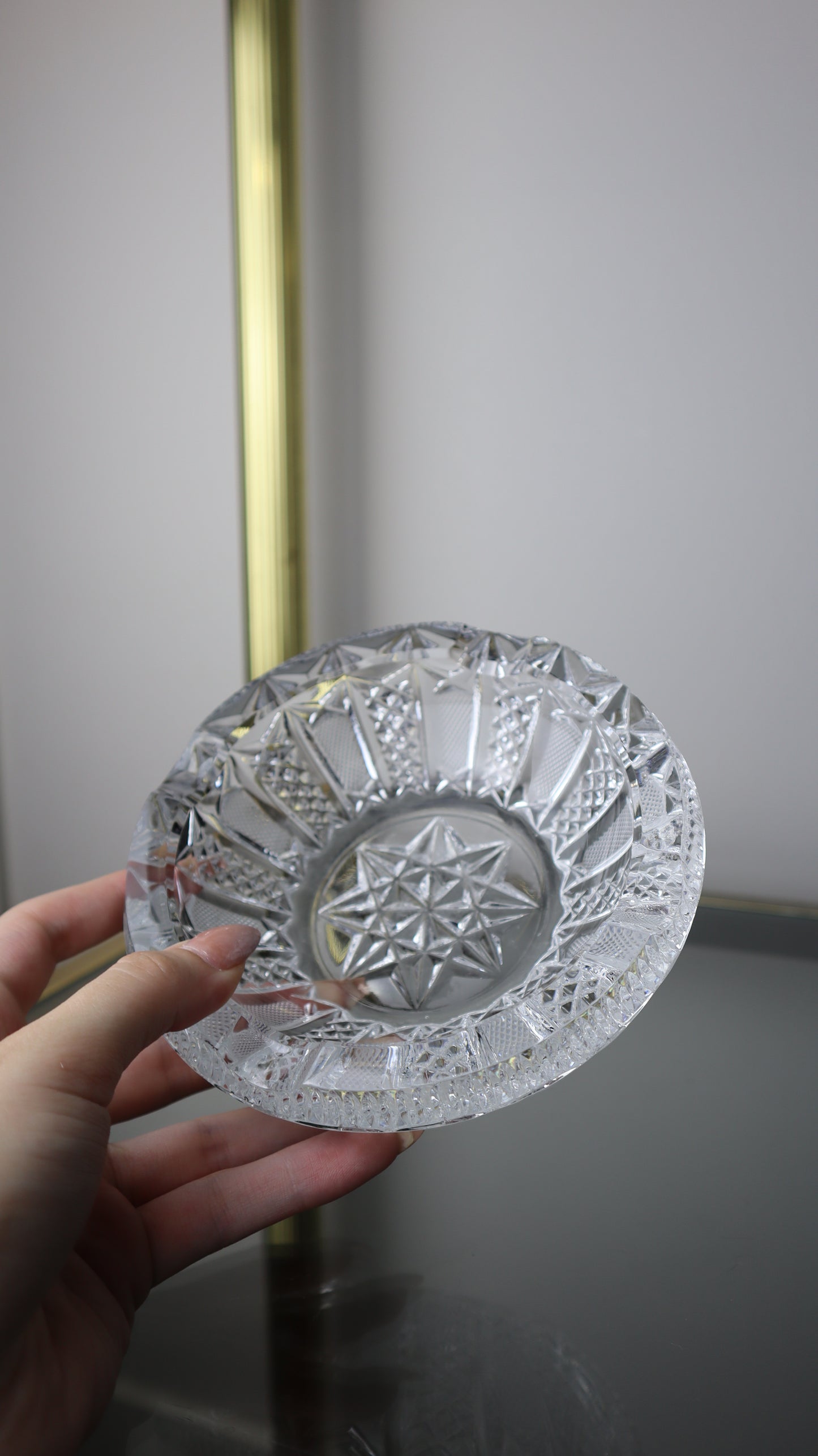 Crystal Czech Ashtray