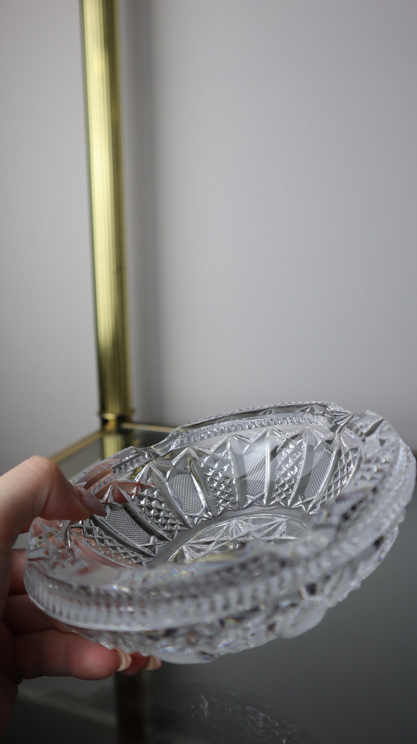 Crystal Czech Ashtray