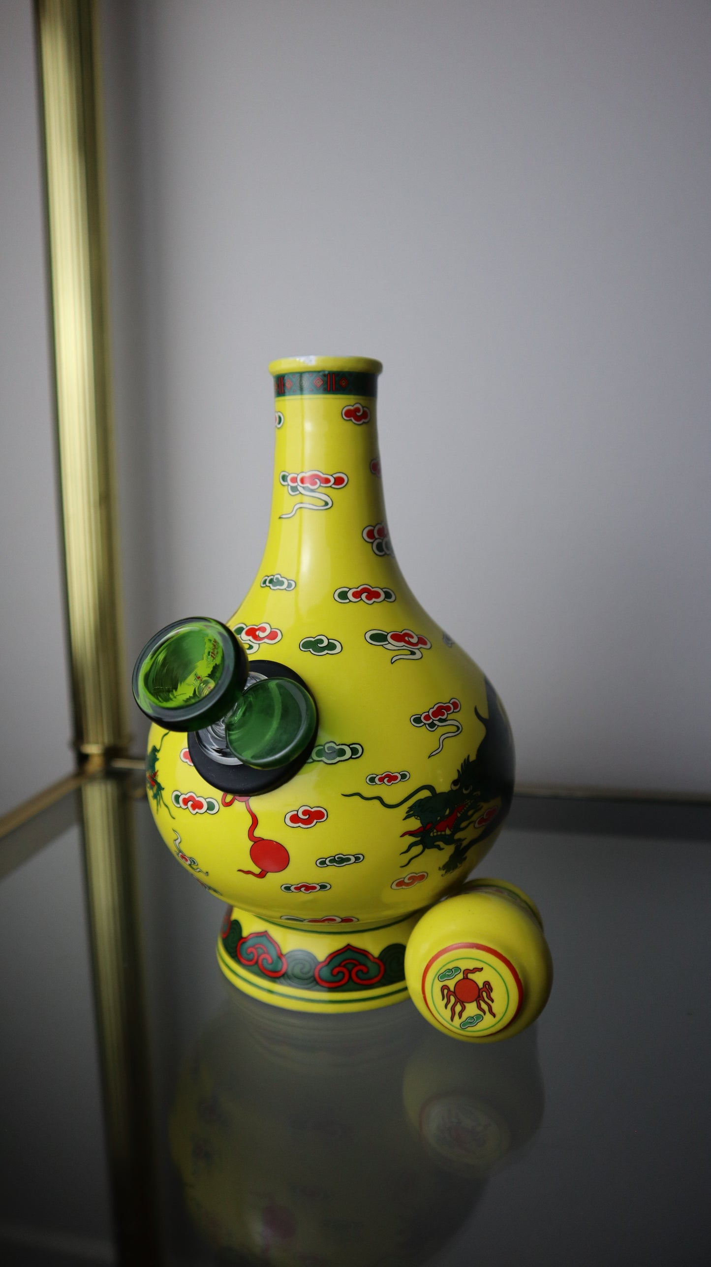 Niulanshan Erguoto Yellow Dragon Ceramic Decanter