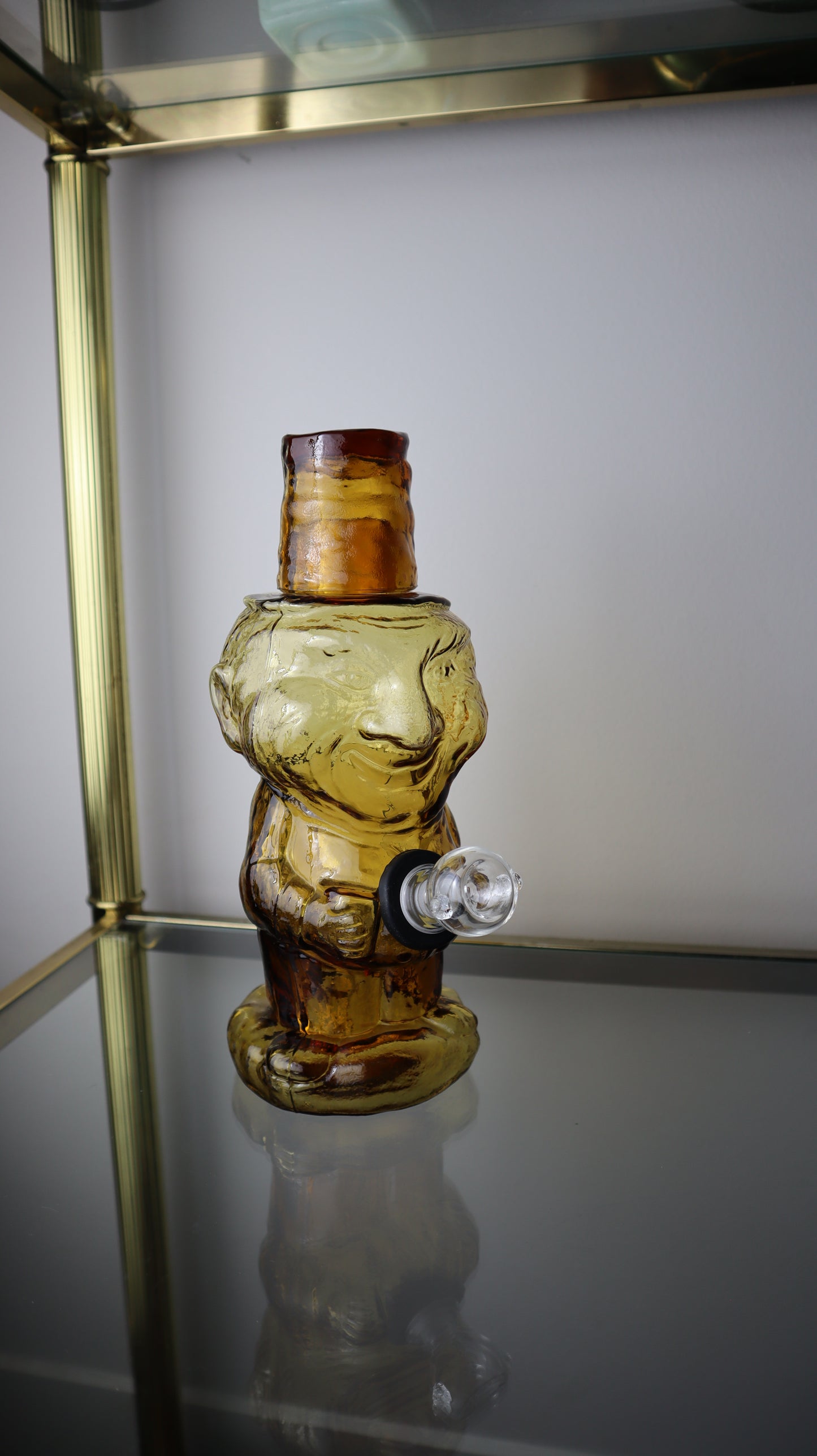 Indiana Glass Amber Jolly Mountaineer