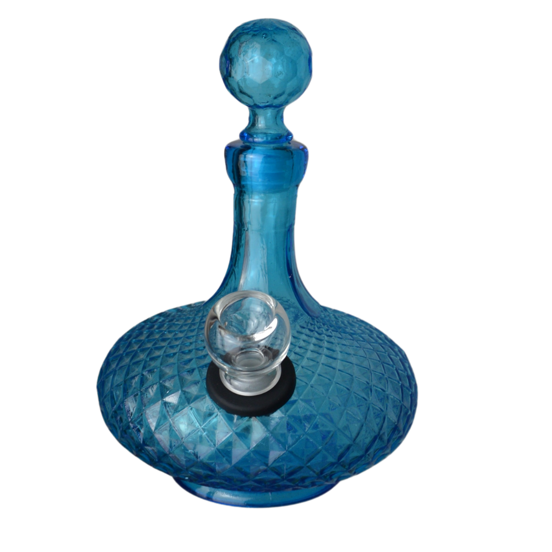 Blue Diamond Point Decanter